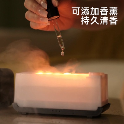 跨境定时仿真火焰香薰机 usb家用扩香机小家电桌面七彩火焰加湿器
