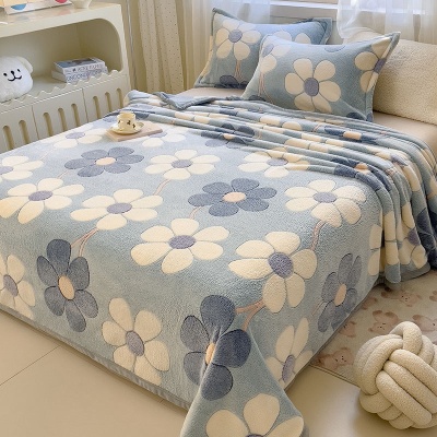 秋冬法兰绒毛毯盖毯毯子卡通沙发毯毛绒床单空调办公室午睡毯被子