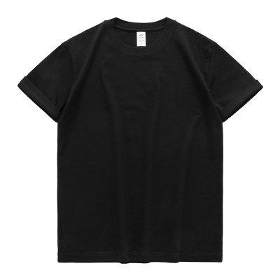 重磅230g纯色t恤短袖女打底衫纯白T恤精梳棉男半袖内搭宽松夏纯棉