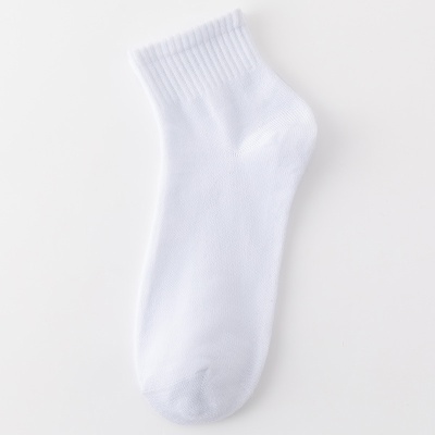 黑白灰中筒袜子男士纯色地摊袜批发浴室蹦床一次性袜子户外地板袜
