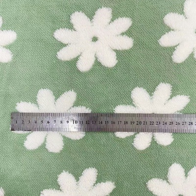 工厂现货菊花提花舒棉绒阳离子色织服装家纺家居宠物用品箱包鞋帽