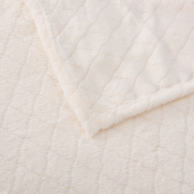 厂家供应跨境法兰绒毛毯法兰绒提花毯珊瑚绒毯子礼品办公室午休毯