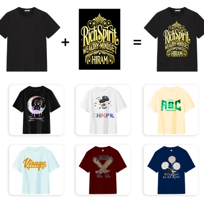 夏季男装新款300g纯棉t恤男原创高级感简约大学生体恤大码短袖