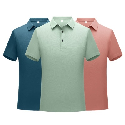 高端华夫格polo衫定制印logo翻领文化衫工作服diy速干抗皱短袖t恤