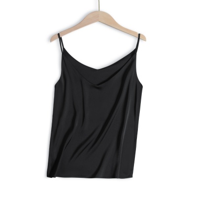 真丝吊带女V领春夏装季内搭上衣辣妹打底衫设计感醋酸外穿小背心