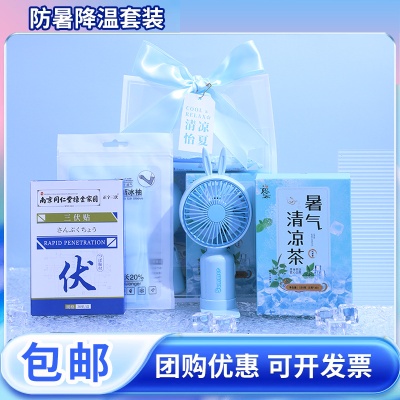 夏季清凉防暑降温礼品套装员工入职生日礼物公司周年庆活动伴手礼