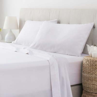亚马逊欧美纯色床笠床单四件套 跨境套件床笠保护罩水洗床笠单品