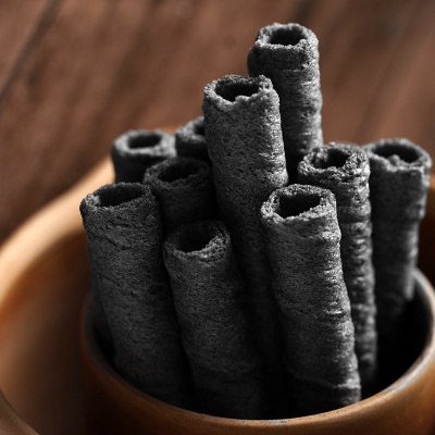 【0蔗糖】一技之馋全麦五黑粗粮卷鸡蛋卷零食整箱早餐黑芝麻