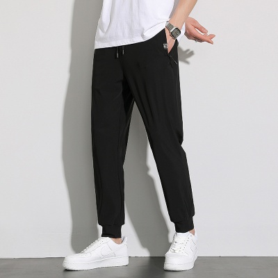 冰丝裤子男士2025新款夏季薄款潮流直筒夏天速干运动休闲长裤