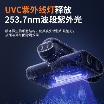 工厂手持除螨仪紫外线杀菌机无线大吸力除螨虫神器家用床上吸尘器