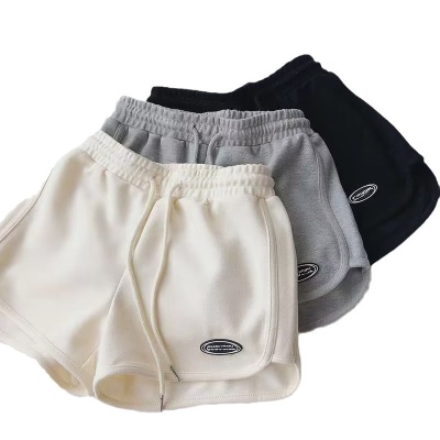 夏天运动风休闲短裤子女学生韩版宽松潮ins热裤薄款阔腿外穿百搭