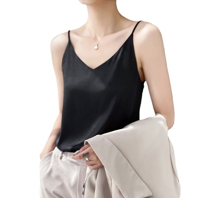 小吊带背心女夏季内搭外穿配西装打底衫大码冰丝美背V领无袖上衣
