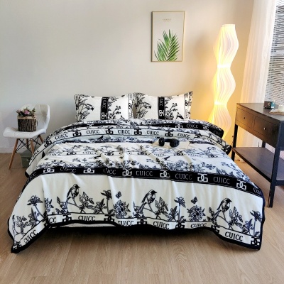 礼品毛毯空调毛毯牛奶绒毯毛毯加厚法兰绒毛毯礼盒印logo外贸跨境