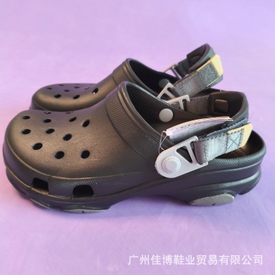 cross明星同款经典特林洞洞鞋男户外沙滩鞋包头轻便防滑情侣凉拖